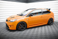 Maxton Design Street+ Seitenschweller Leisten passend für Ford Focus ST Mk2 FL schwarz Hochglanz