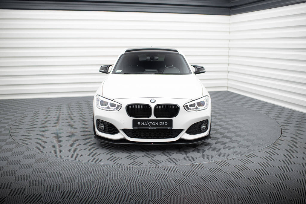 Maxton Design Street Pro Street+ Spoilerlippe Front Ansatz passend für V.3 passend für BMW 1er F20 M-Paket Facelift / M140i