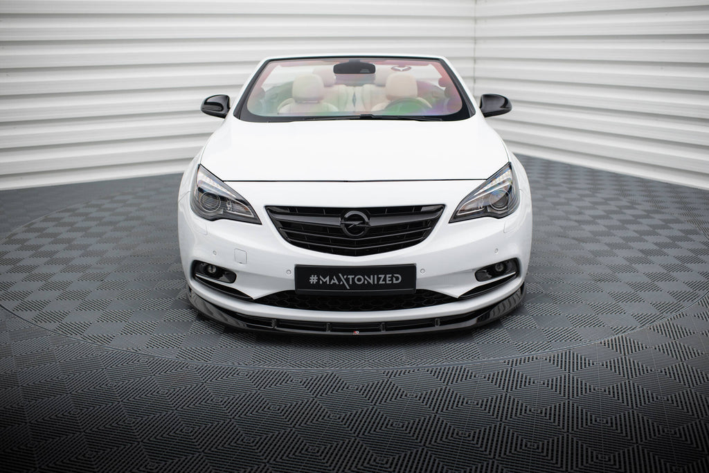 Maxton Design Street+ Spoilerlippe Front Ansatz passend für Opel Cascada schwarz Hochglanz