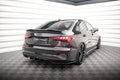 Maxton Design Street+ Mittlerer Diffusor RACE passend für Audi A3 S-Line Limousine 8Y schwarz Hochglanz