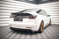 Maxton Design Heck Ansatz Flaps Diffusor V.2 passend für Tesla Model 3 schwarz Hochglanz