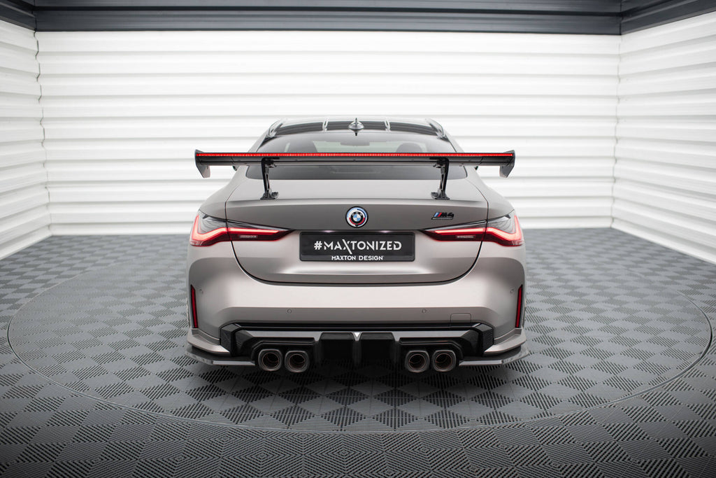 Maxton Design Carbon Spoiler With Internal Brackets Uprights + LED BMW M4 G82 / G82 Facelift / M440i / 4 M-Paket G22 / G22 Facelift für BMW 4er Coupe