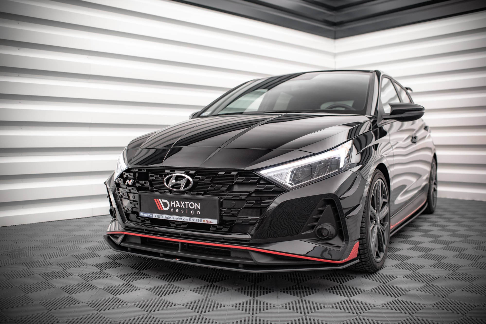 Maxton Design Street Pro Street+ Spoilerlippe Front Ansatz passend für Hyundai I20 N Mk3