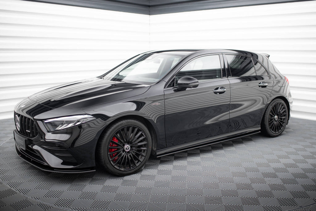 Maxton Design Street Pro Street+ Seitenschweller Leisten passend für Mercedes-AMG A35 W177 Facelift