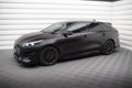 Maxton Design Street Pro Street+ Seitenschweller Leisten + Flaps passend für Kia Proceed GT / GT-Line Mk1 Facelift / Ceed GT Mk3 Facelift schwarz Hochglanz