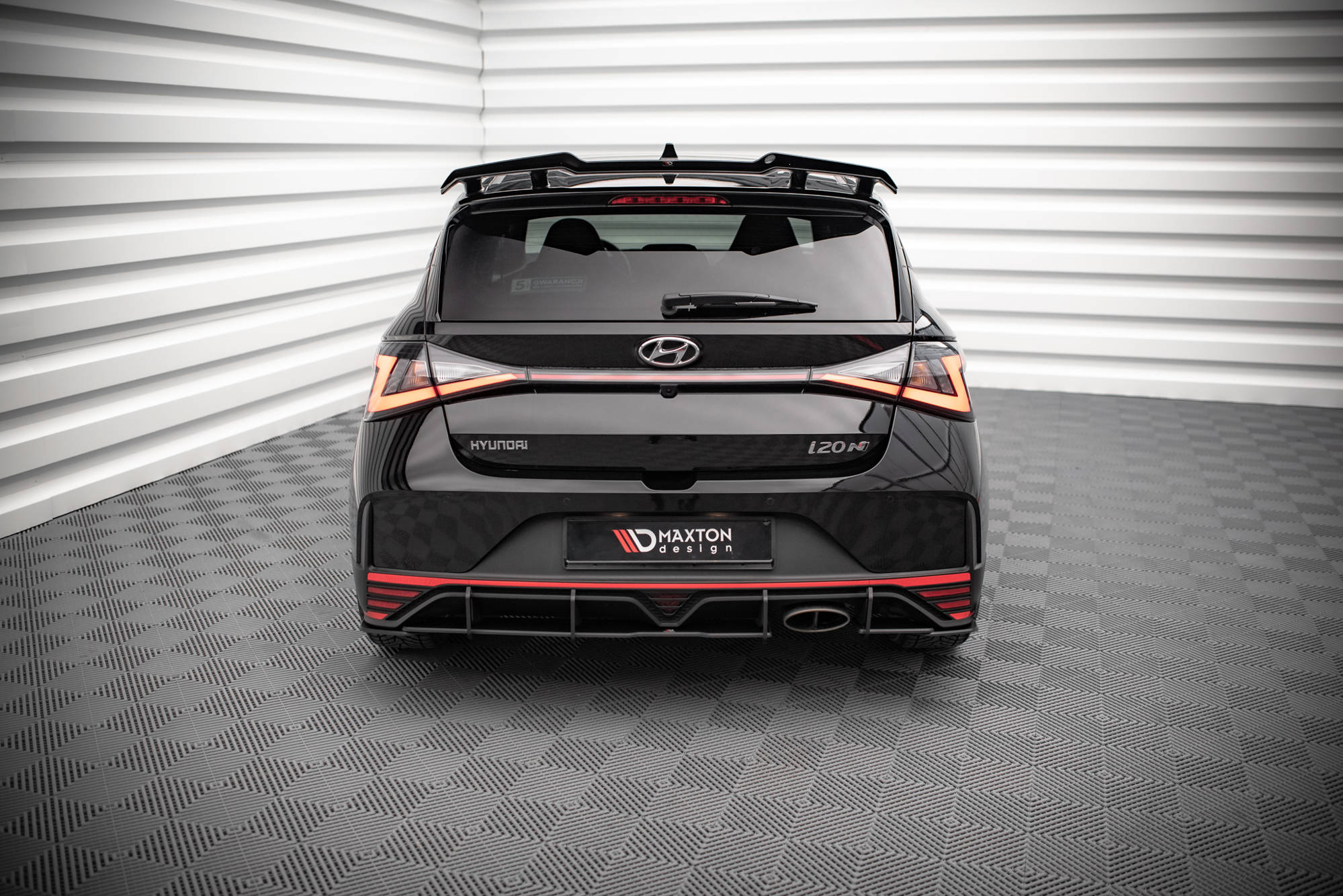 Maxton Design Street Pro Heck Ansatz Flaps Diffusor passend für Hyundai I20 N Mk3