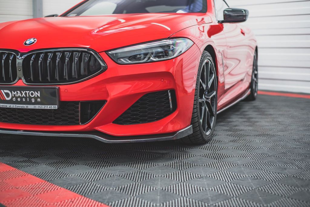 Maxton Design Street+ Spoilerlippe Front Ansatz V.2 passend für BMW 8 Coupe G15 / 8 Gran Coupe M Paket G16 schwarz Hochglanz