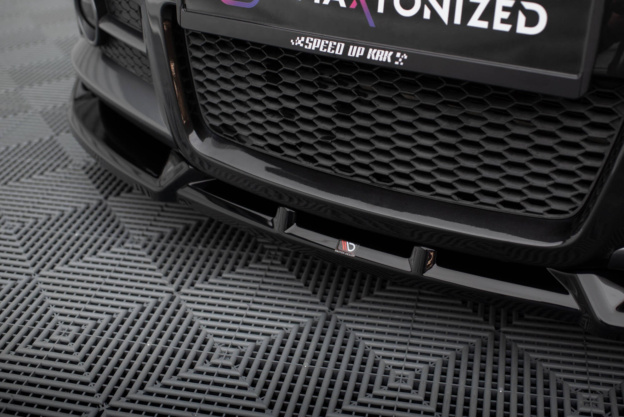Maxton Design Street+ Spoilerlippe Front Ansatz passend für Suzuki Swift Sport Mk4 schwarz Hochglanz
