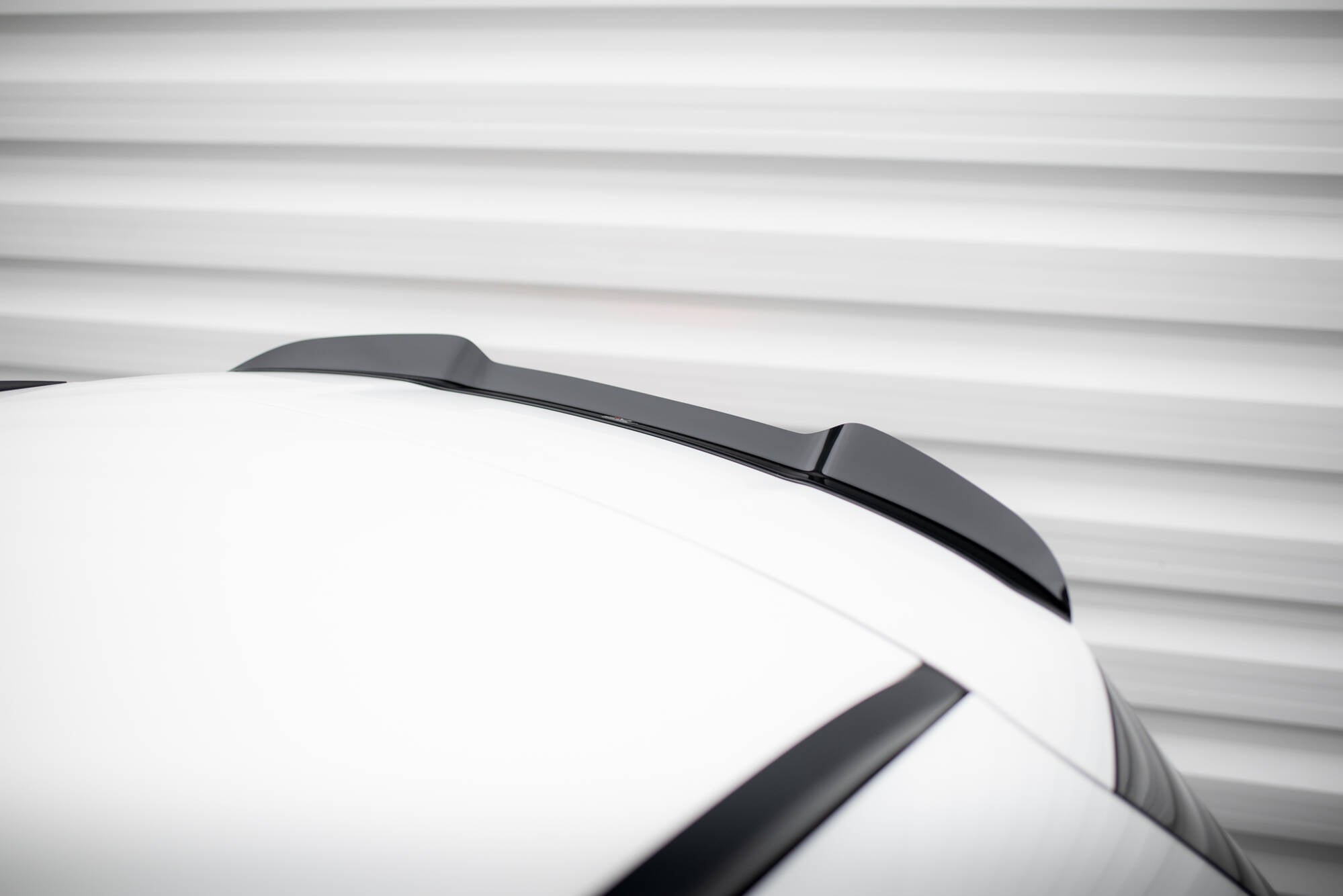 Maxton Design Spoiler CAP passend für Mercedes-Benz C Kombi AMG-Line / 43 AMG S206 schwarz Hochglanz