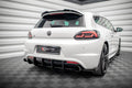 Maxton Design Street Pro Heck Ansatz Flaps Diffusor + Flaps passend für VW Scirocco R Mk3 schwarz Hochglanz