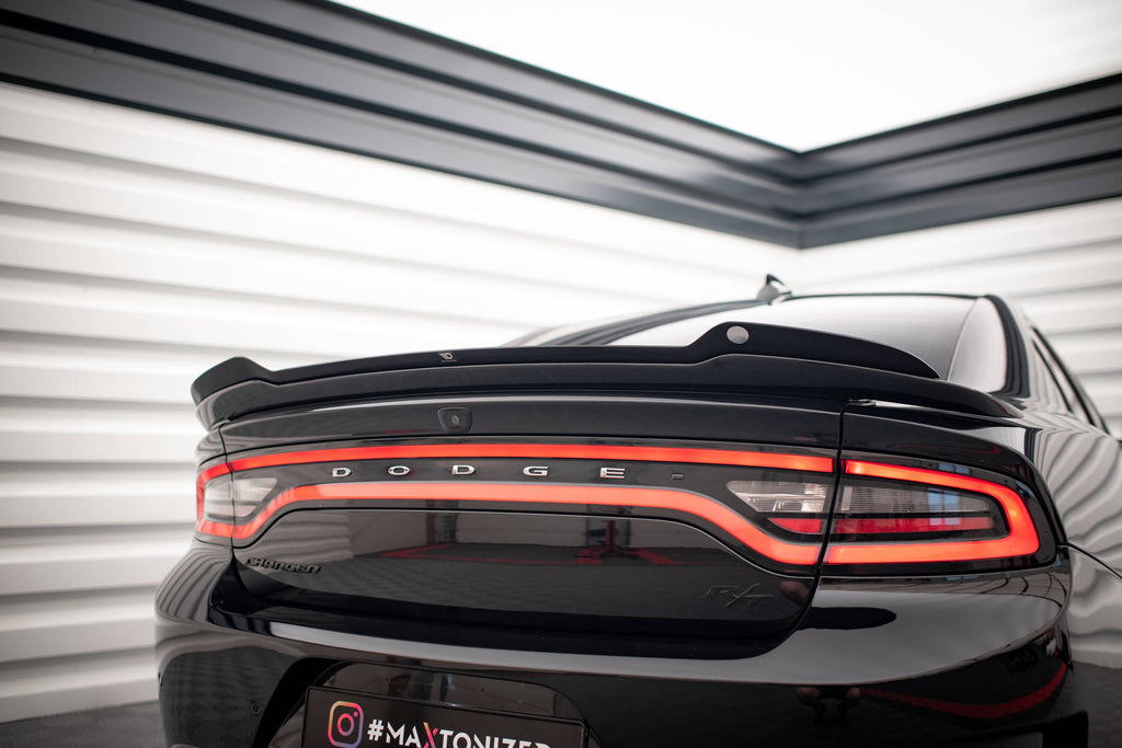 Maxton Design Spoiler CAP passend für Dodge Charger SRT Mk7 Facelift schwarz Hochglanz