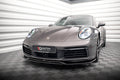 Maxton Design Street+ Spoilerlippe Front Ansatz passend für Porsche 911 Carrera 4S 992 schwarz Hochglanz