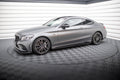 Maxton Design Street+ Seitenschweller Leisten passend für Mercedes-AMG C43 Coupe / Cabrio C205 Facelift / A205 Facelift schwarz Hochglanz