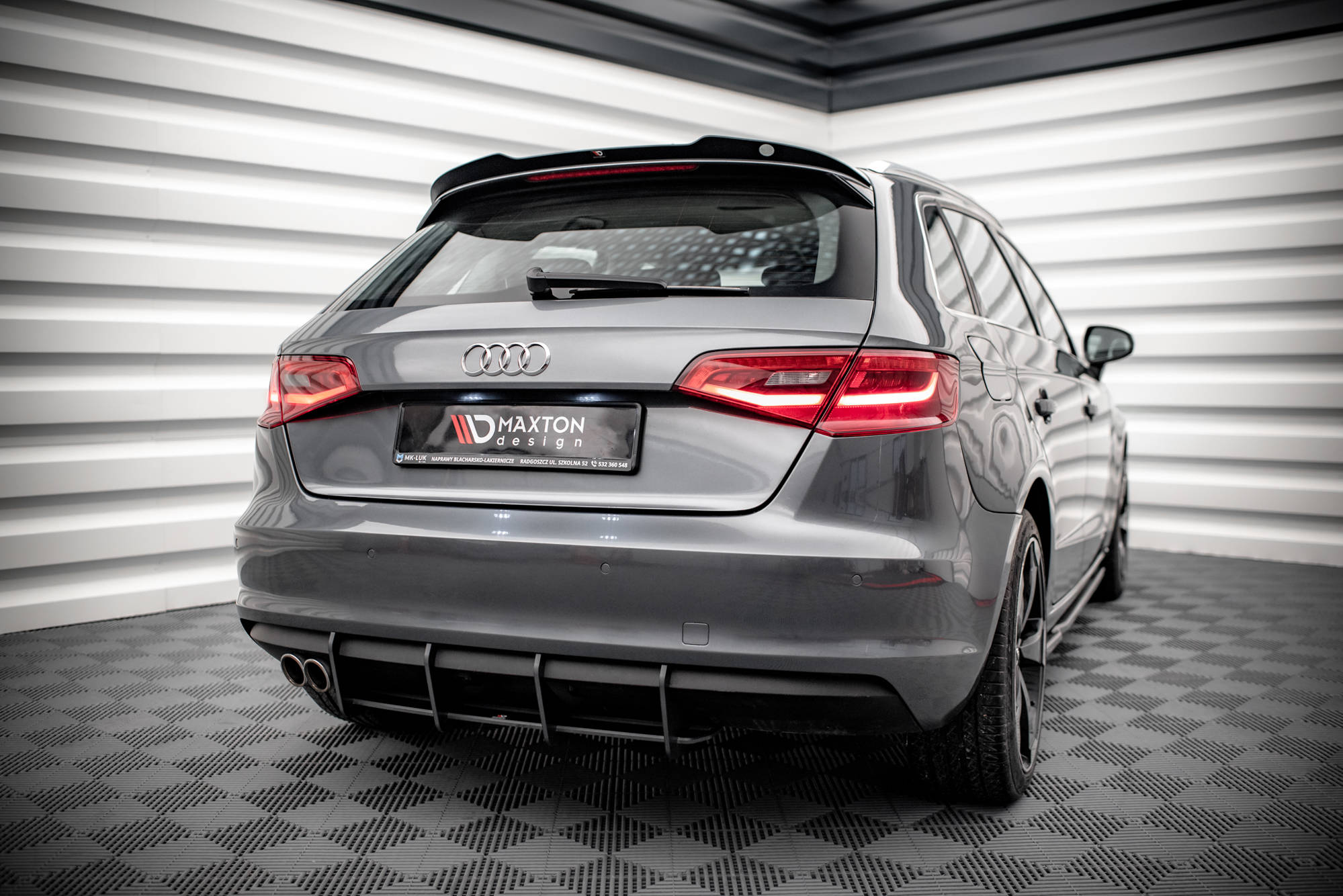 Maxton Design Street Pro Heckschürze passend für Audi A3 Sportback 8V