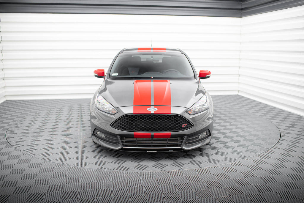 Maxton Design Sport Street+ Spoilerlippe Front Ansatz V.3 passend für Ford Focus ST Mk3 FL