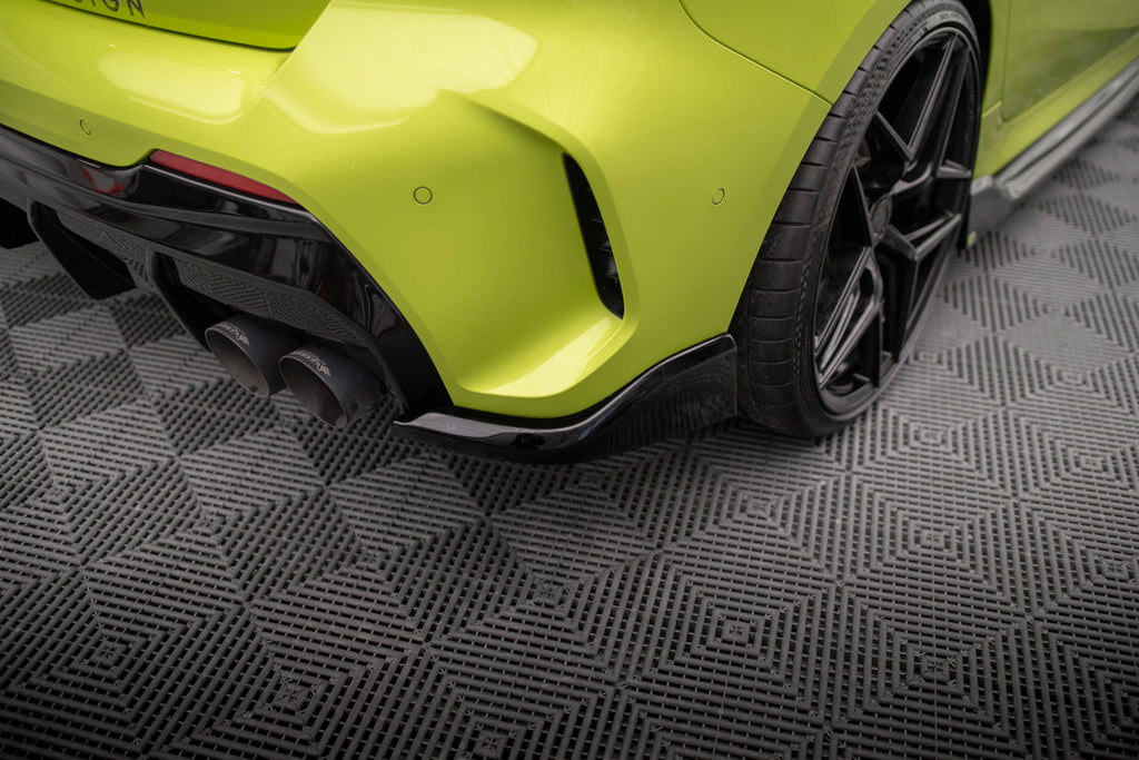 Maxton Design Heck Ansatz Flaps Diffusor V.6 passend für (Für heckansatz v.3) BMW 1er M-Paket / M135i / 128ti F40 schwarz Hochglanz