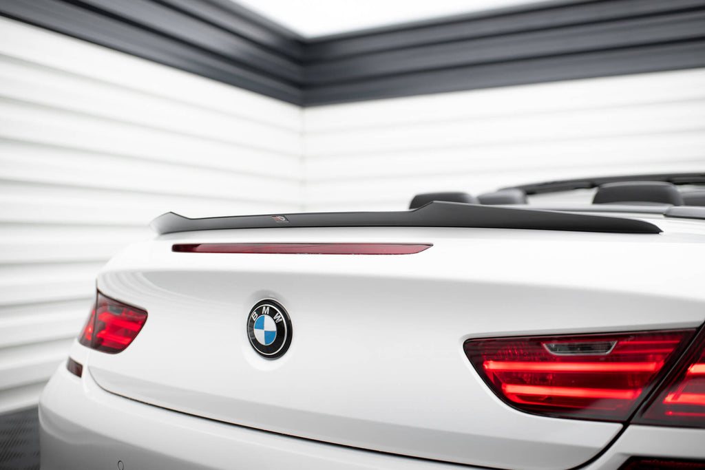 Maxton Design Spoiler CAP passend für BMW M6 / 6 M-Paket Cabriolet F12 schwarz Hochglanz