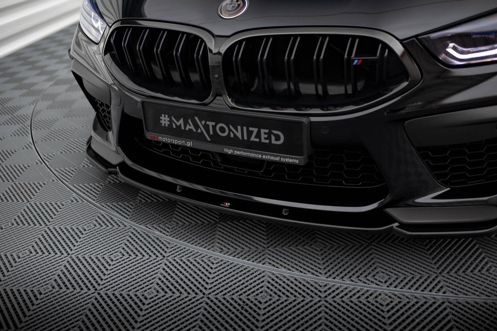 Maxton Design Street+ Spoilerlippe Front Ansatz V.1 + Flaps passend für BMW M8 Gran Coupe F93 / Coupe F92