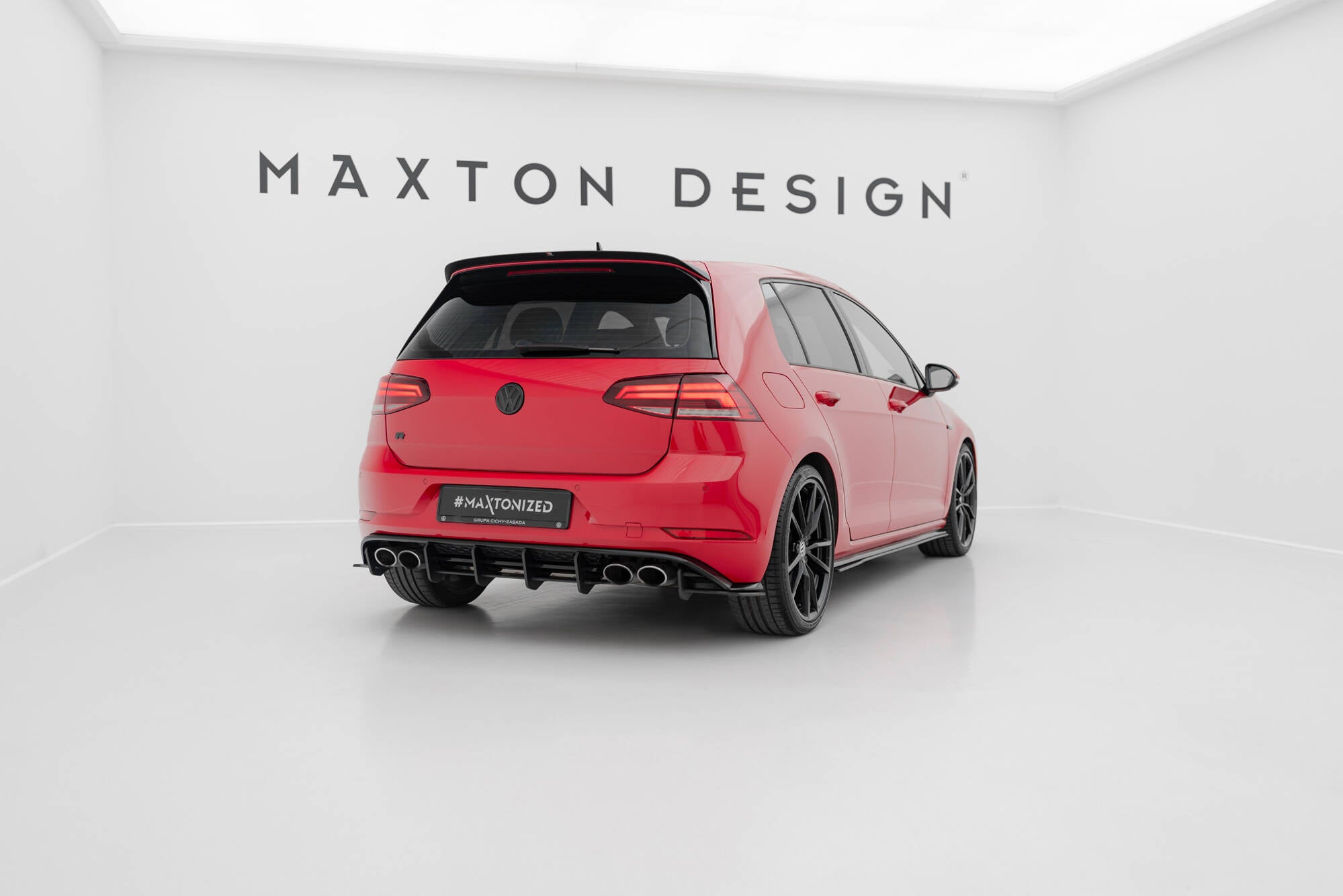 Maxton Design Street Pro Heck Ansatz Flaps Diffusor passend für VW Golf R Mk7 Facelift