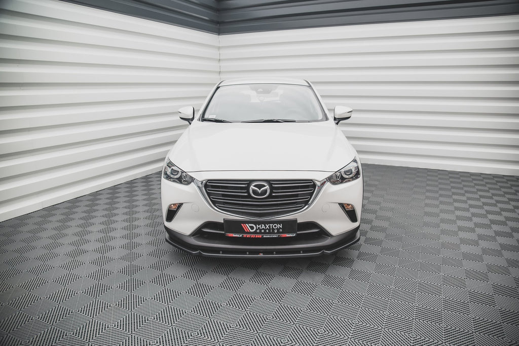 Maxton Design Street+ Spoilerlippe Front Ansatz V.2 passend für Mazda CX-3 schwarz Hochglanz