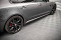 Maxton Design Seitenschweller Ansatz für Jaguar XF R-Sport Mk2 schwarz matt