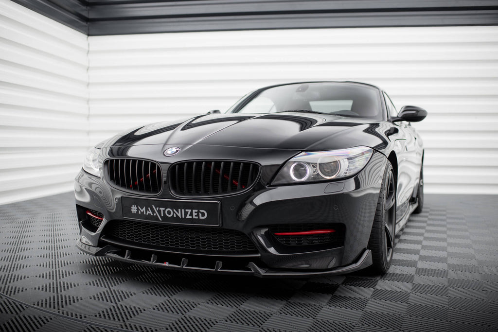 Maxton Design Street+ Spoilerlippe Front Ansatz passend für BMW Z4 M-Paket E89 Facelift schwarz Hochglanz