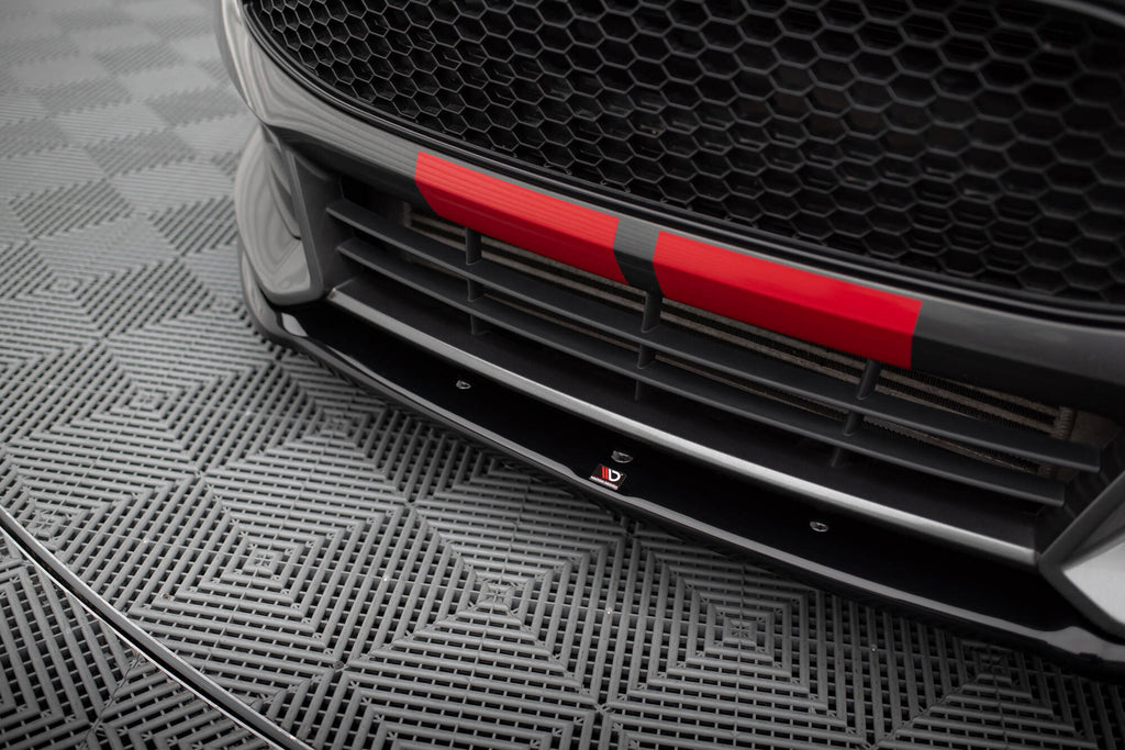 Maxton Design Street+ Spoilerlippe Front Ansatz passend für Ford Focus ST Mk3 FL (Cupra) schwarz Hochglanz