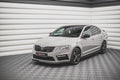 Maxton Design Street+ Spoilerlippe Front Ansatz V.1 passend für Skoda Octavia RS Mk3 Facelift schwarz Hochglanz