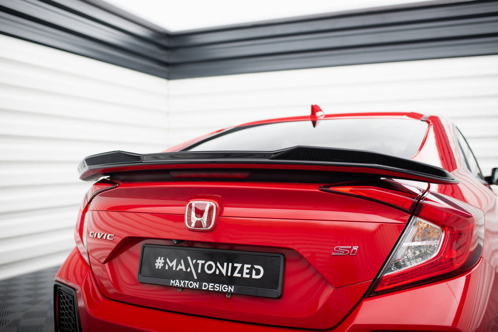 Maxton Design Spoiler CAP 3D passend für Honda Civic SI Mk10 schwarz Hochglanz