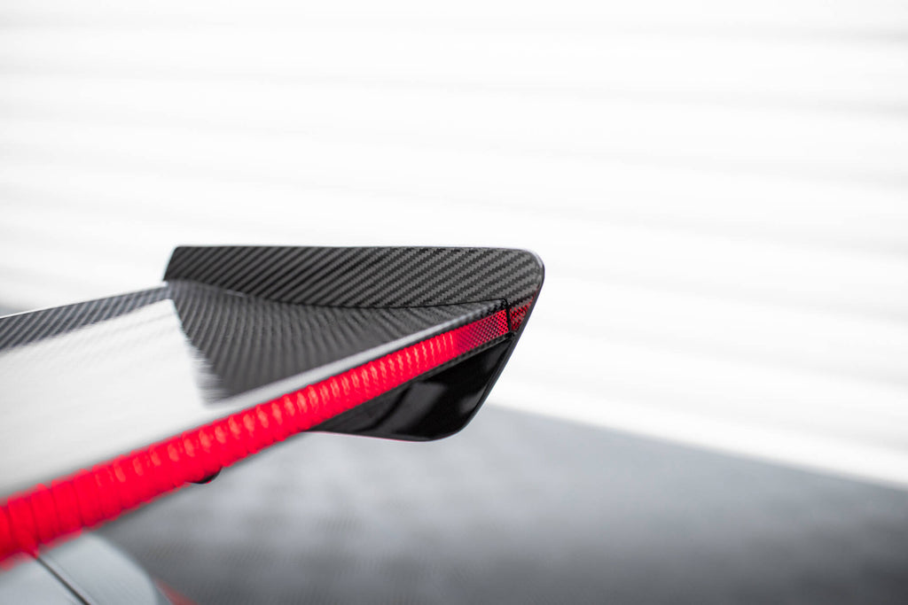 Maxton Design Carbon Spoiler With Internal Brackets Uprights + LED BMW M3 G80 / M340i G20 / 3 M-Paket G20 / 3 Standard G20 für BMW 3er G20