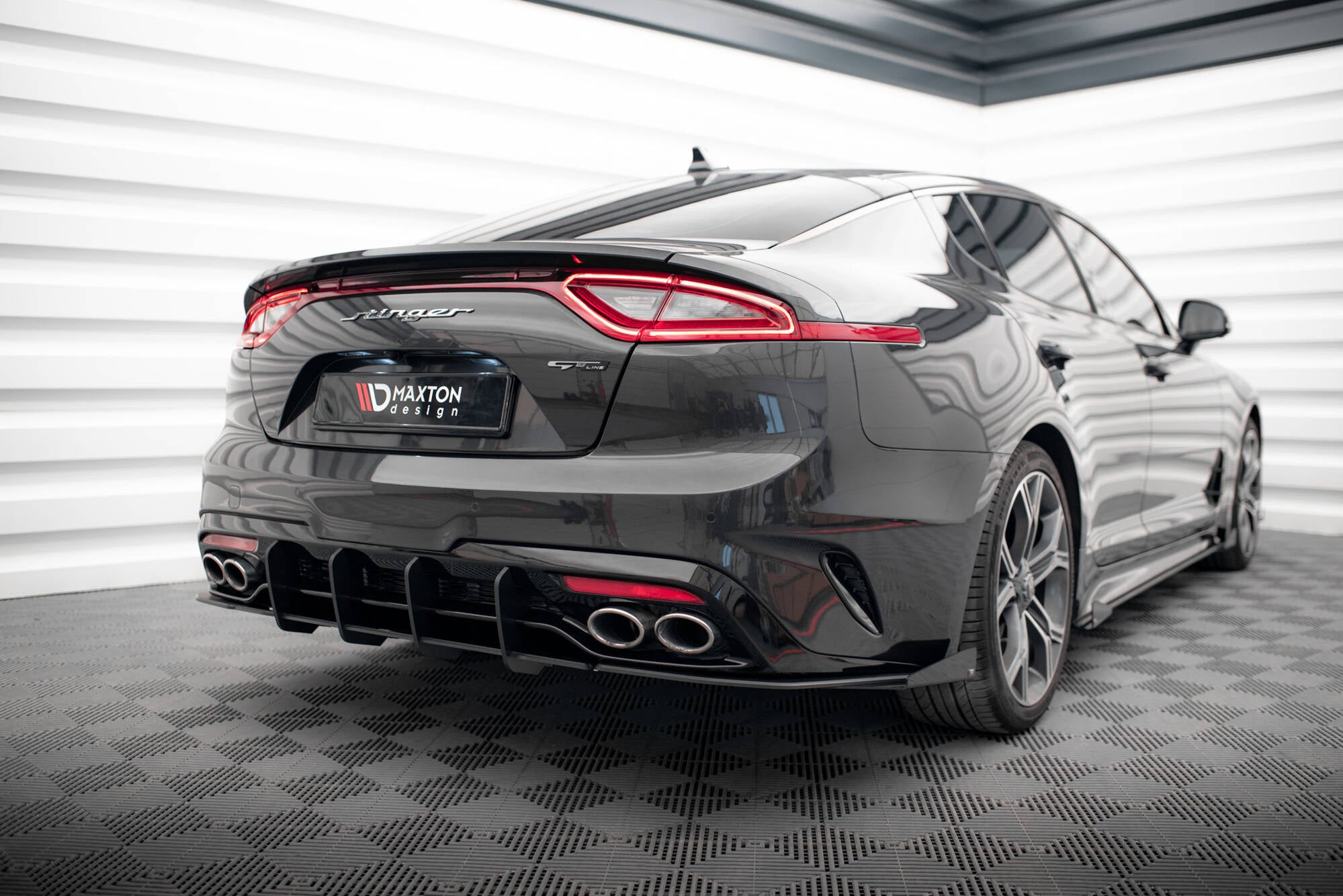 Maxton Design Street Pro Heckschürze V.1 passend für Kia Stinger GT / GT-Line Mk1