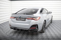 Maxton Design Heck Ansatz Flaps Diffusor V.3 passend für BMW M440i / 4 M-Paket Gran Coupe G26 schwarz Hochglanz