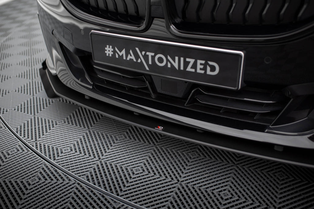 Maxton Design Street Pro Street+ Spoilerlippe Front Ansatz + Flaps passend für BMW 2 Coupe G42 schwarz Hochglanz