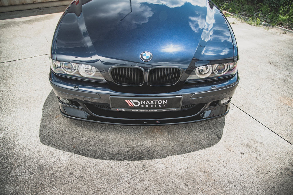 Maxton Design Street+ Spoilerlippe Front Ansatz passend für Seite + Street+ Spoilerlippe Front Ansatz passend für BMW M5 / 5 M-Paket E39 schwarz Hochglanz