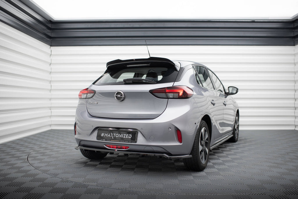 Maxton Design Street+ Mittlerer Diffusor RACE passend für Opel Corsa - e F ( Mk6) schwarz Hochglanz