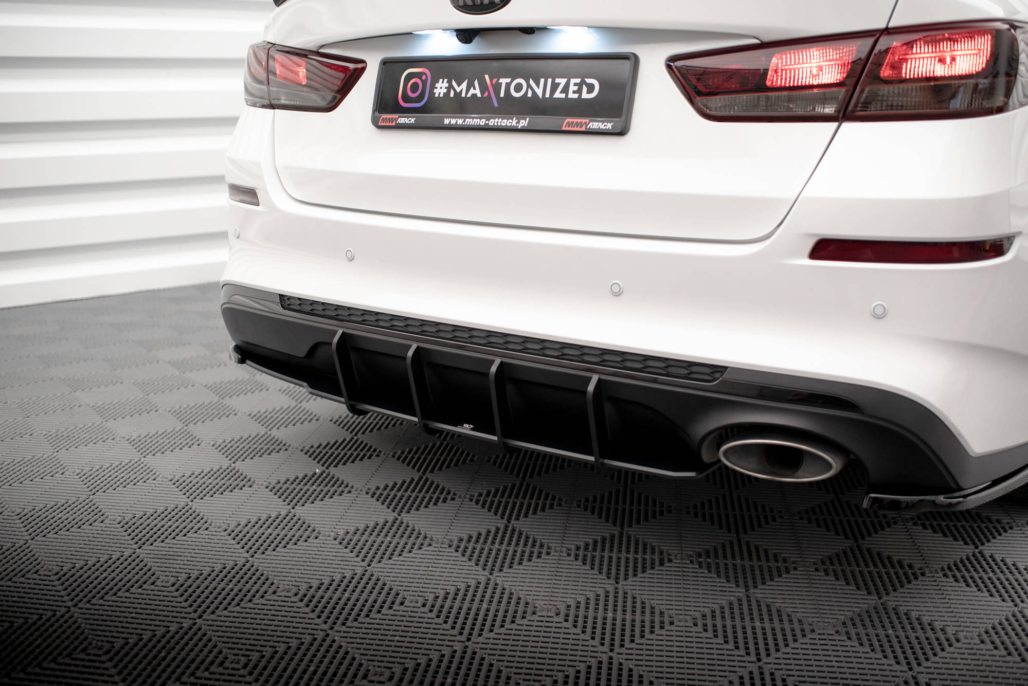 Maxton Design Street Pro Heckschürze passend für Kia Optima Mk4 Facelift