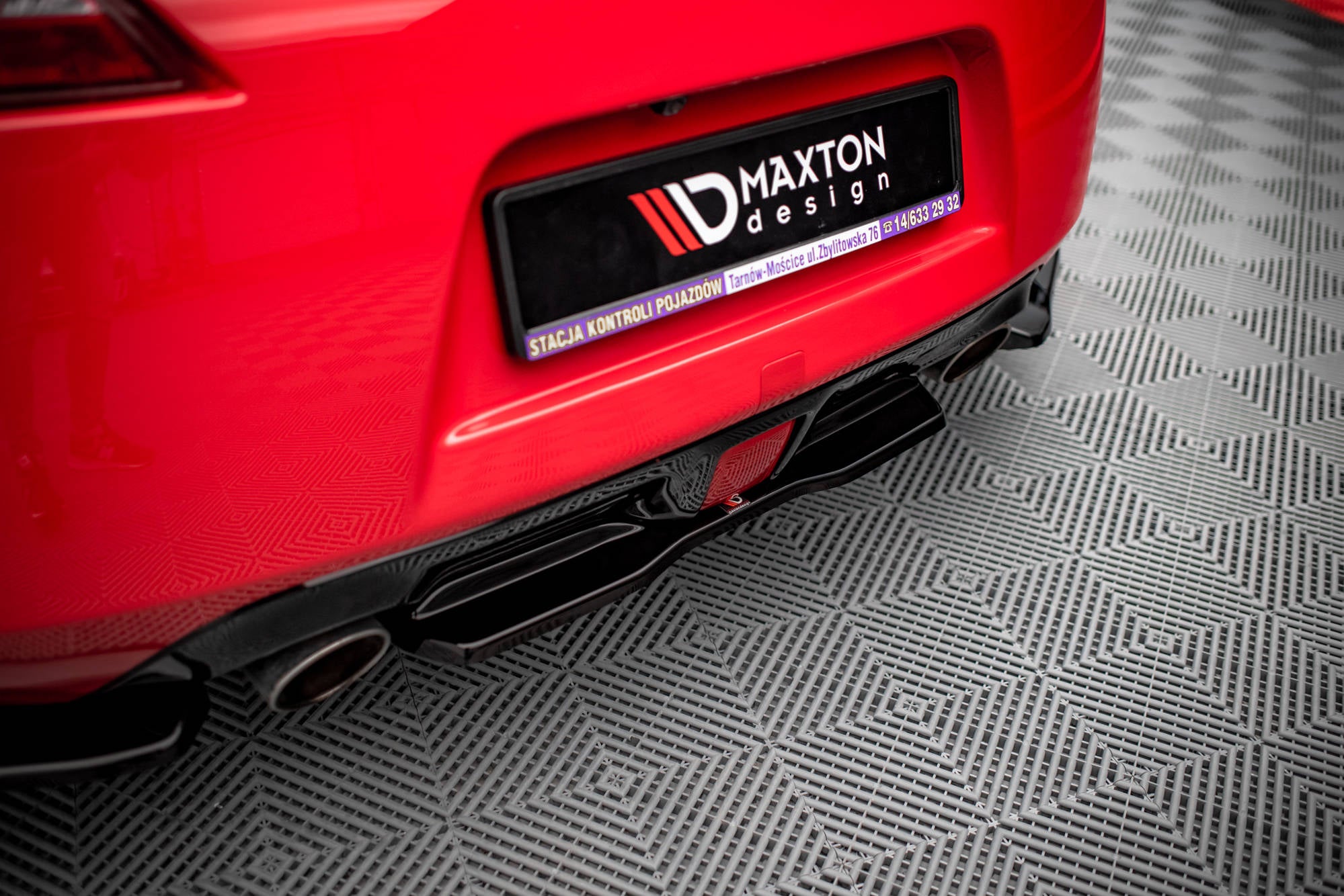 Maxton Design Heckansatz V.2 Nissan 370Z schwarz Hochglanz für Nissan 370Z Standard