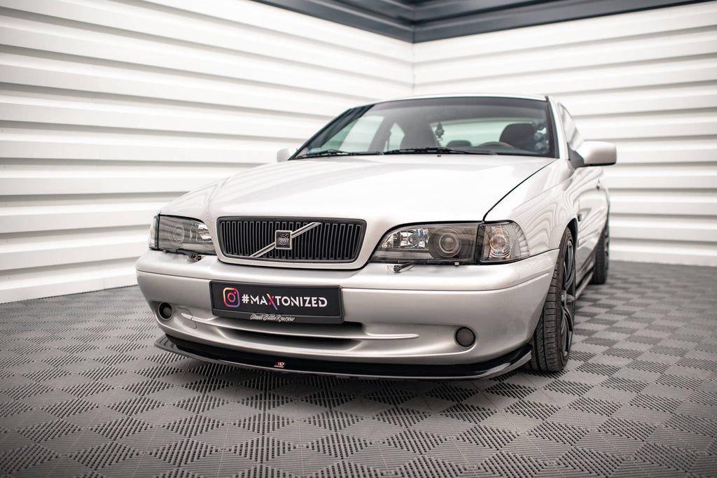 Maxton Design Street+ Spoilerlippe Front Ansatz V.1 passend für Volvo C70 Mk1 schwarz Hochglanz