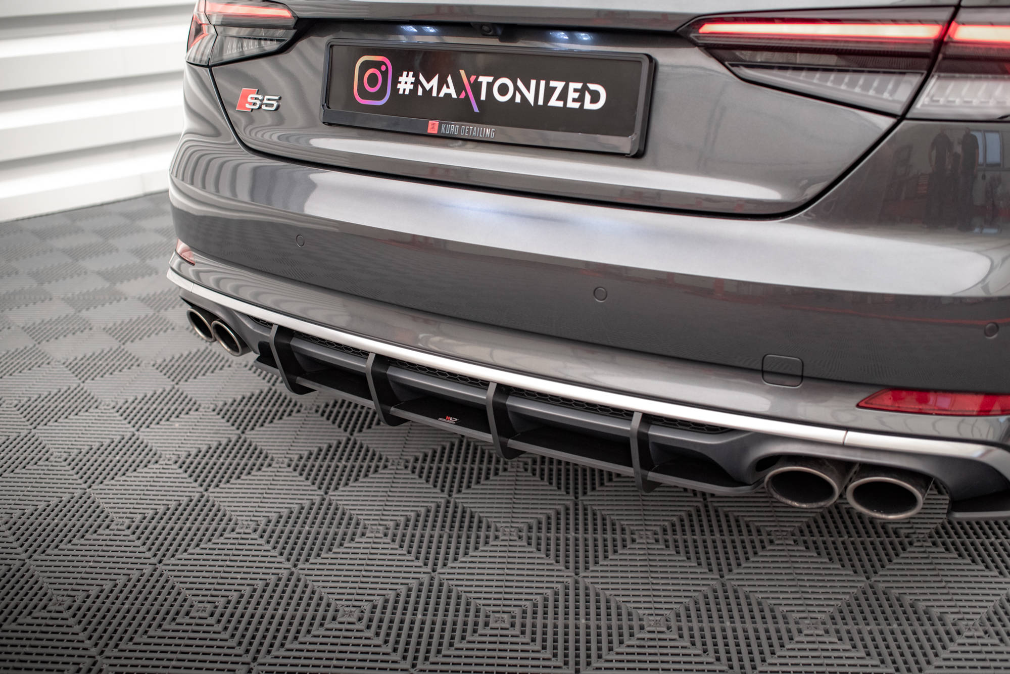 Maxton Design Street Pro Heckschürze passend für Audi S5 Coupe / Sportback F5