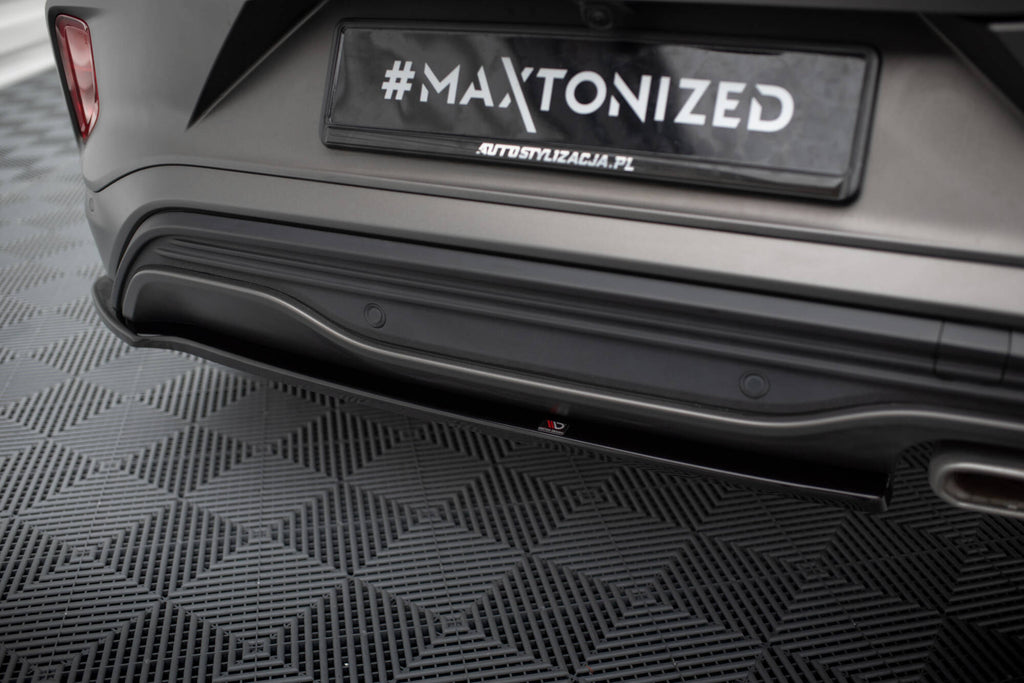 Maxton Design Heck Ansatz Flaps Diffusor passend für Ford Puma ST-Line Mk1 schwarz Hochglanz