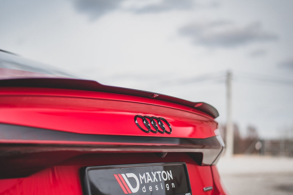 Maxton Design Spoiler CAP passend für Audi A7 C8 / C8 S-Line / S7 C8 / RS7 C8 schwarz Hochglanz