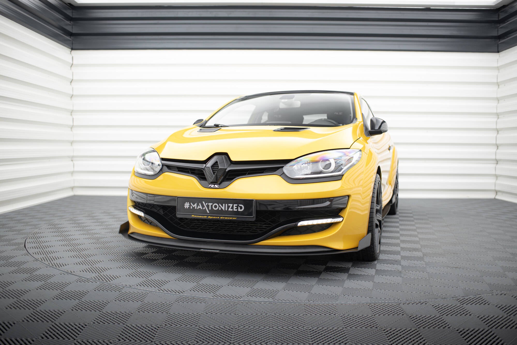 Maxton Design Racing Street+ Spoilerlippe Front Ansatz passend für RENAULT MEGANE MK3 RS