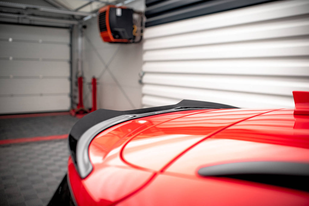 Maxton Design Spoiler CAP V.2 passend für Ford Focus Kombi ST-Line / ST-Line X / ST Mk4 schwarz Hochglanz