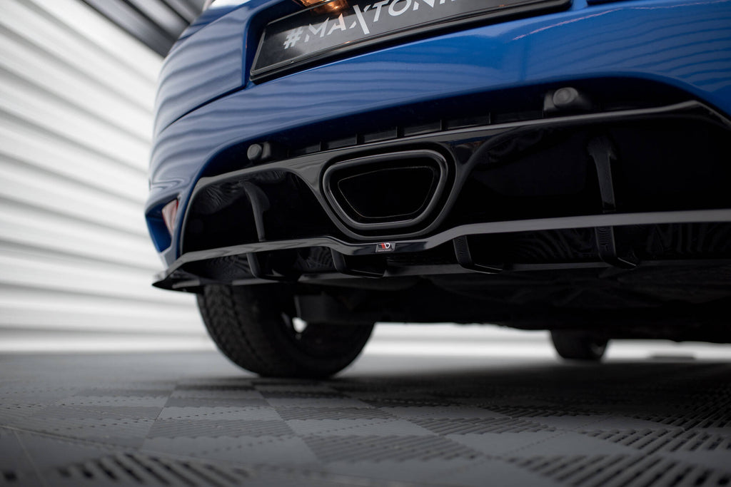 Maxton Design Street+ Mittlerer Diffusor RACE passend für Renault Megane RS Mk3 schwarz Hochglanz