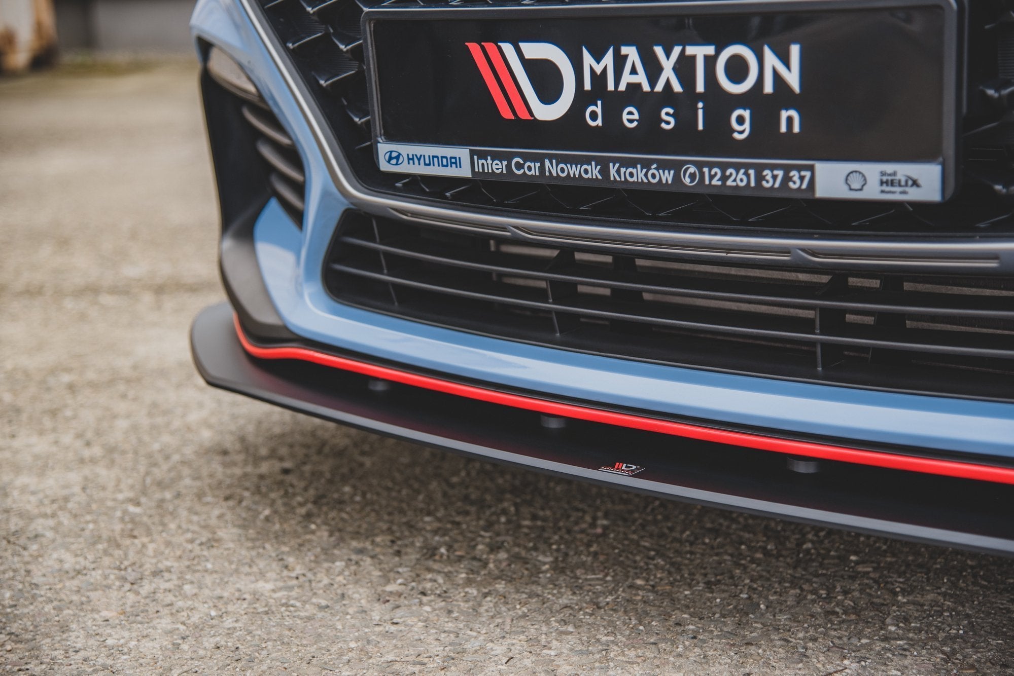 Maxton Design Street Pro Street+ Spoilerlippe Front Ansatz passend für Hyundai I30 N Mk3 Hatchback / Fastback