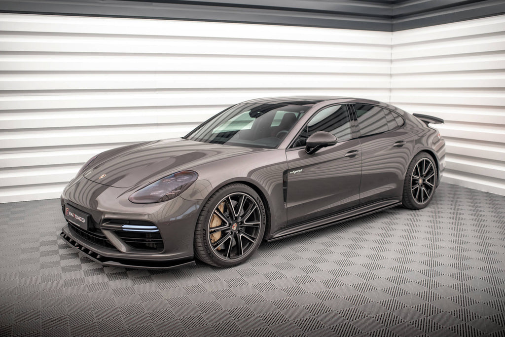 Maxton Design Street+ Seitenschweller Leisten passend für V.1 passend für Porsche Panamera Turbo S E-Hybrid / Panamera E-Hybrid / Panamera 4S 971 schwarz Hochglanz