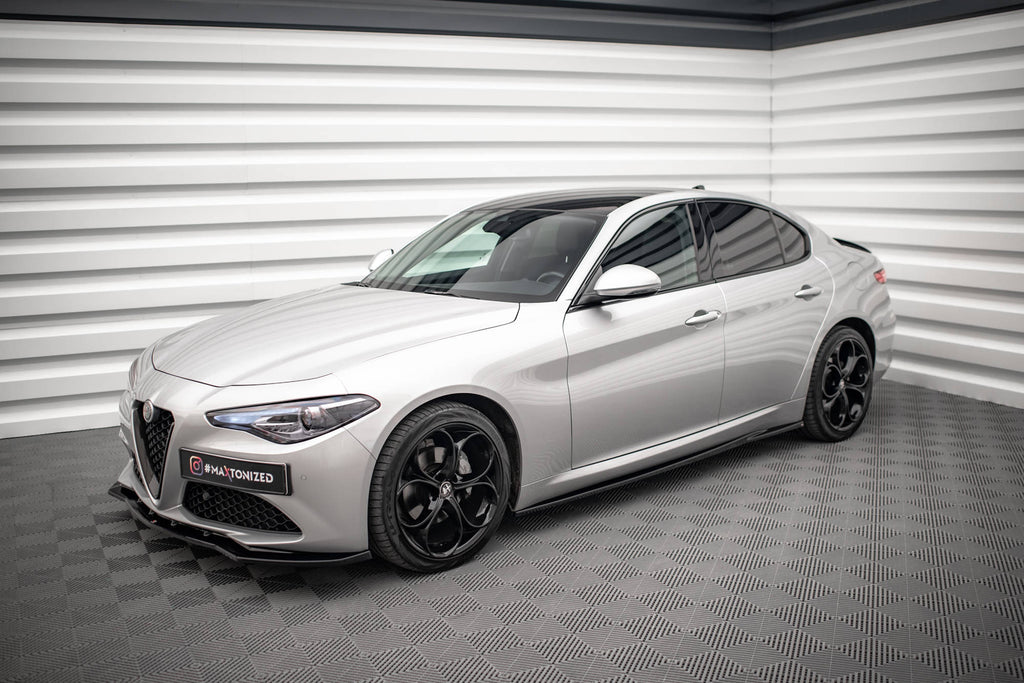 Maxton Design Street+ Seitenschweller Leisten passend für Alfa Romeo Giulia Sport schwarz Hochglanz
