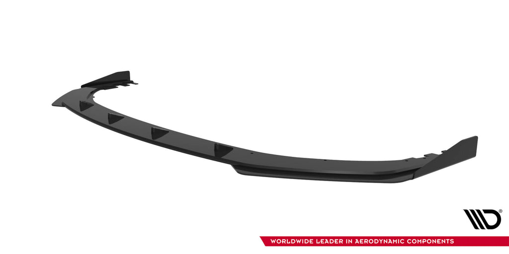 Maxton Design Street Pro Street+ Spoilerlippe Front Ansatz + Flaps passend für BMW 2 M-Paket / M235i Gran Coupe F74 schwarz Hochglanz