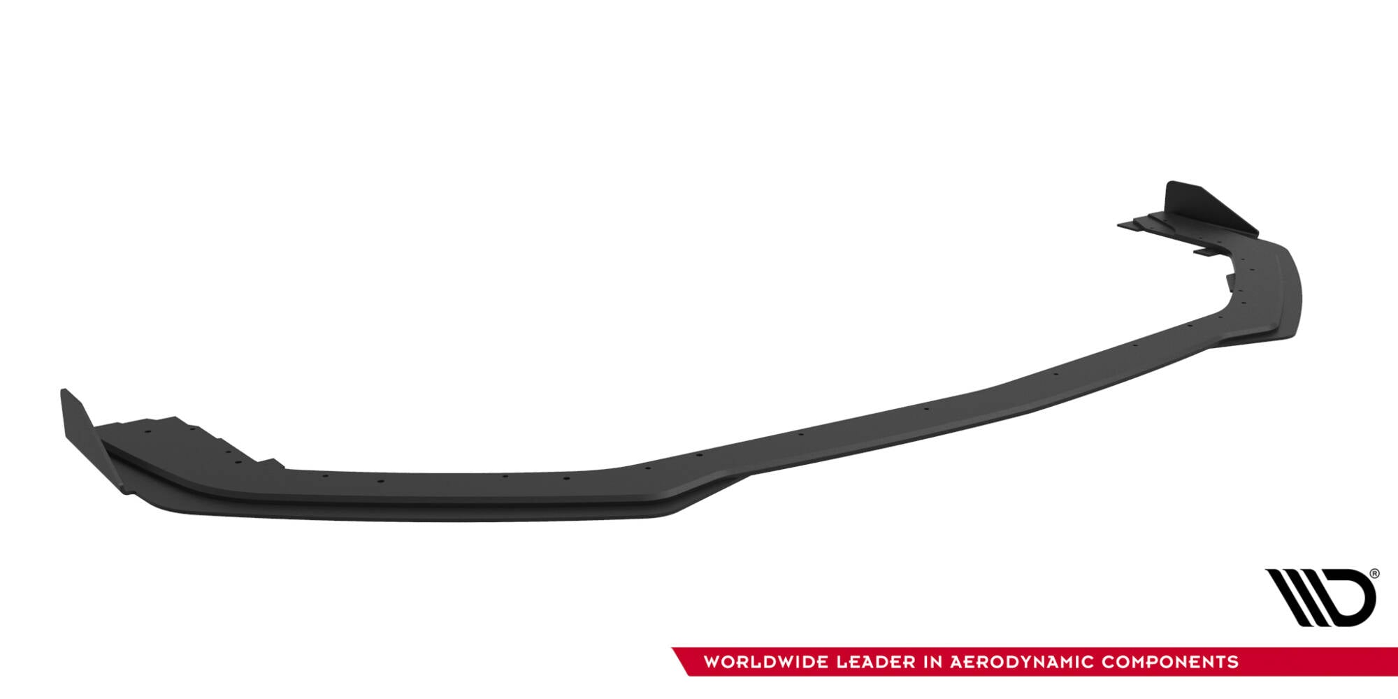 Maxton Design Street Pro Street+ Spoilerlippe Front Ansatz + Flaps passend für Ford Mustang GT Mk6 schwarz Hochglanz