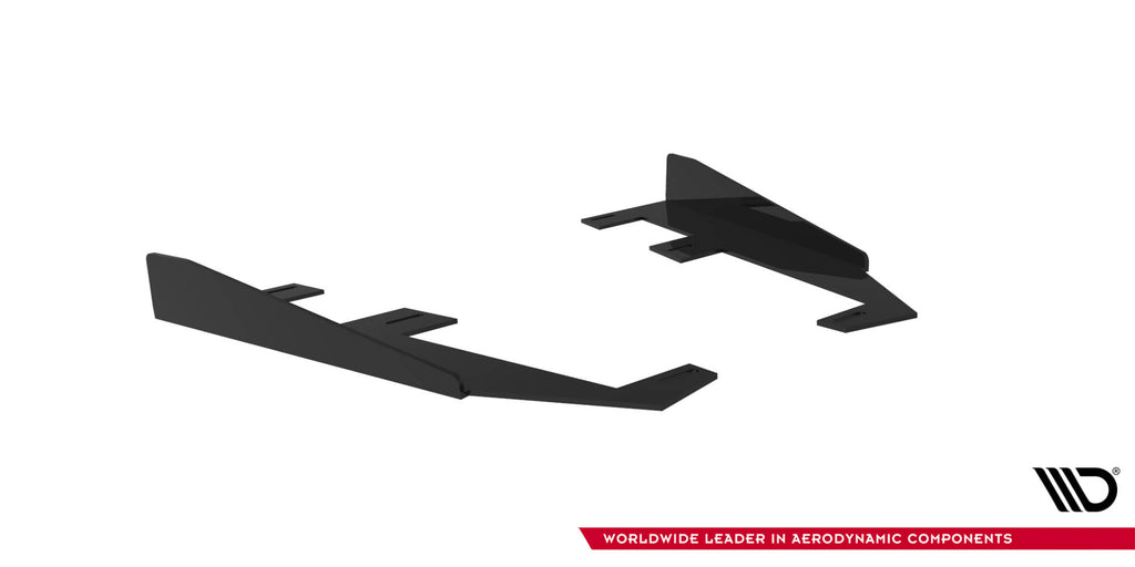 Maxton Design Hintere Seiten Flaps passend für Mercedes-AMG CLE 53 C236 schwarz Hochglanz